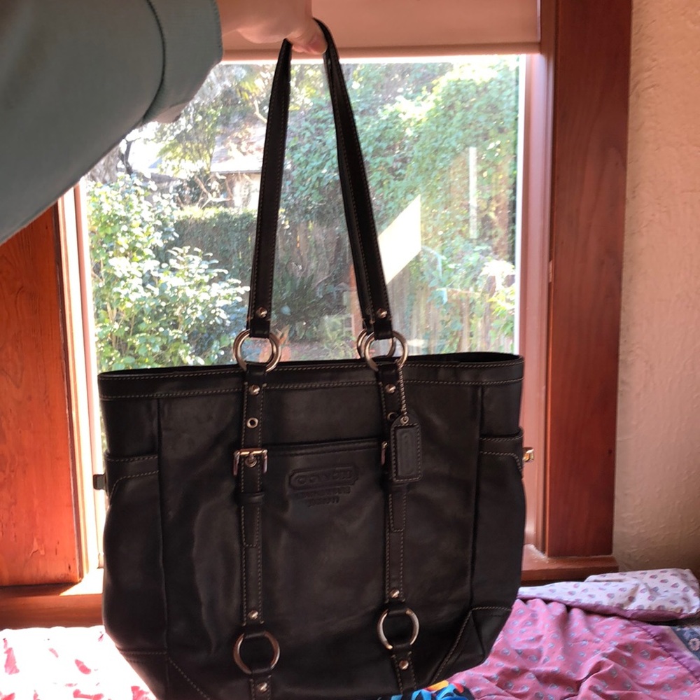 Coach leather bag